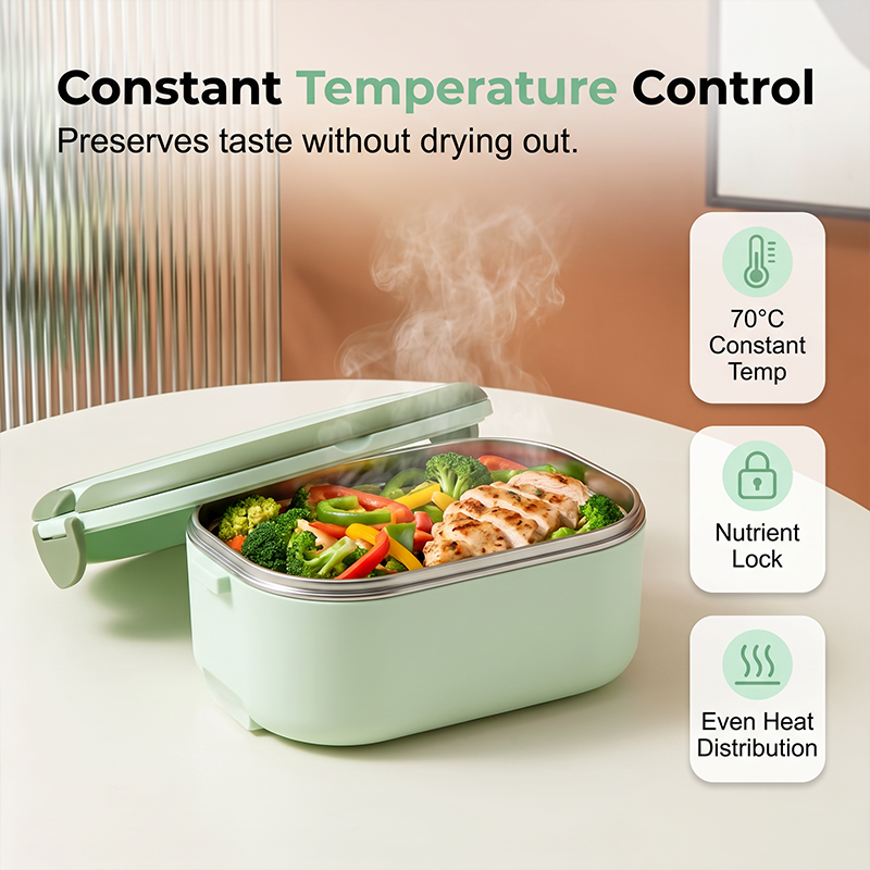 📢📢50% KORTING !! ⏰Draagbare elektrische lunchbox met verwarming – voedselverwarmer zonder water