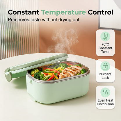 📢📢50% KORTING !! ⏰Draagbare elektrische lunchbox met verwarming – voedselverwarmer zonder water