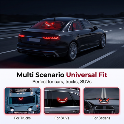 🔥 50% KORTING! 😈 Solar LED-waarschuwingslampje voor de auto „Teufelssauge“ ✨ Trillingssensor, opladen via USB en zonne-energie, universeel voor personenauto’s en vrachtwagens