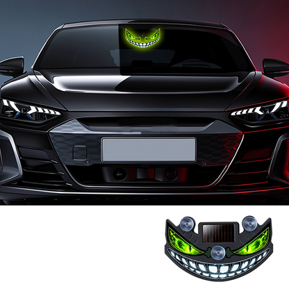 🔥 50% KORTING! 😈 Solar LED-waarschuwingslampje voor de auto „Teufelssauge“ ✨ Trillingssensor, opladen via USB en zonne-energie, universeel voor personenauto’s en vrachtwagens