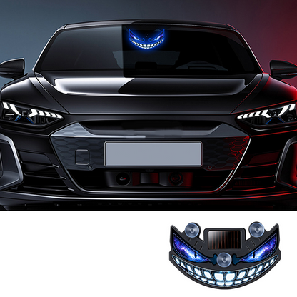 🔥 50% KORTING! 😈 Solar LED-waarschuwingslampje voor de auto „Teufelssauge“ ✨ Trillingssensor, opladen via USB en zonne-energie, universeel voor personenauto’s en vrachtwagens