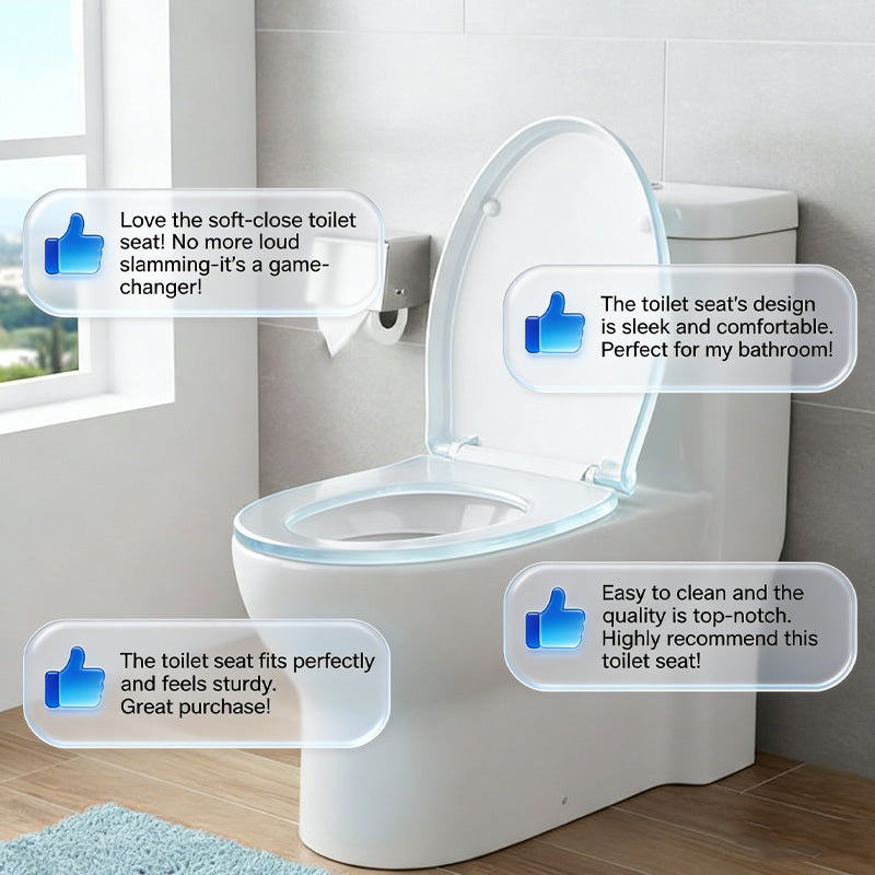 🚽💤 50% KORTING! Toiletbril met langzame sluiting – Geen geklap meer. Scharnieren met snelsluiting, eenvoudig te verwijderen. Geschikt voor U-, V- en O-vormen. Een rustgevende upgrade voor je badkamer! 🛁✅