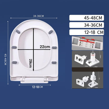 🚽💤 50% KORTING! Toiletbril met langzame sluiting – Geen geklap meer. Scharnieren met snelsluiting, eenvoudig te verwijderen. Geschikt voor U-, V- en O-vormen. Een rustgevende upgrade voor je badkamer! 🛁✅