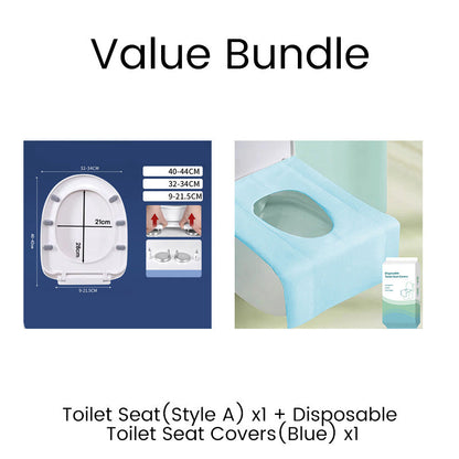 🚽💤 50% KORTING! Toiletbril met langzame sluiting – Geen geklap meer. Scharnieren met snelsluiting, eenvoudig te verwijderen. Geschikt voor U-, V- en O-vormen. Een rustgevende upgrade voor je badkamer! 🛁✅