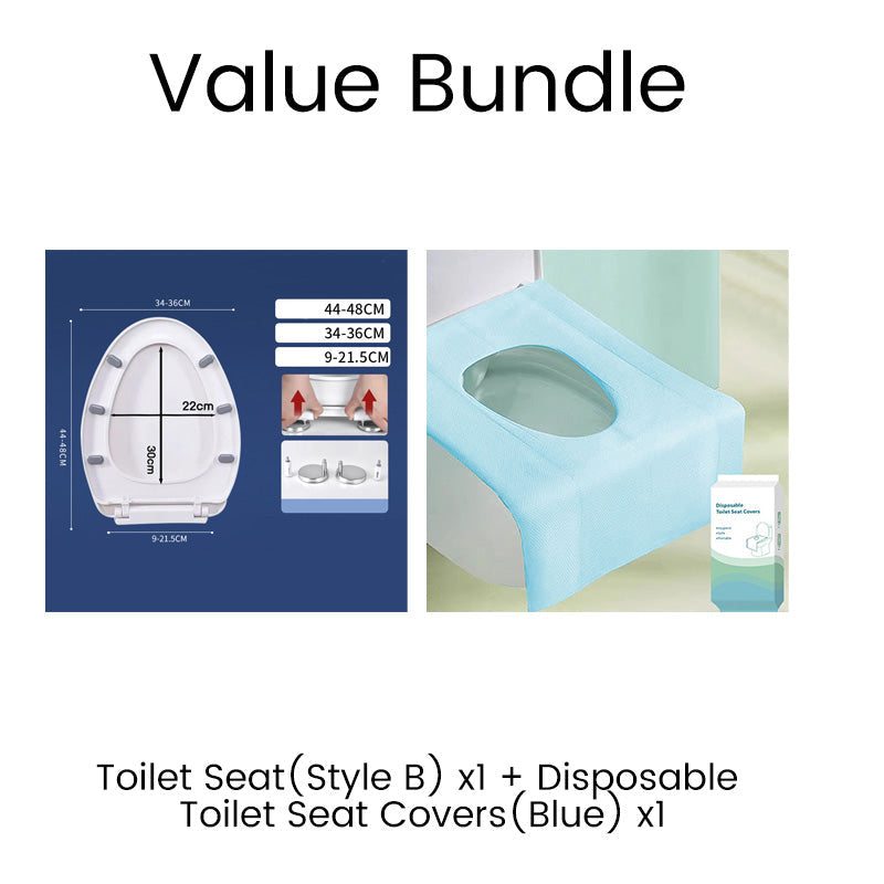 🚽💤 50% KORTING! Toiletbril met langzame sluiting – Geen geklap meer. Scharnieren met snelsluiting, eenvoudig te verwijderen. Geschikt voor U-, V- en O-vormen. Een rustgevende upgrade voor je badkamer! 🛁✅