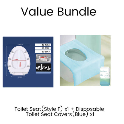 🚽💤 50% KORTING! Toiletbril met langzame sluiting – Geen geklap meer. Scharnieren met snelsluiting, eenvoudig te verwijderen. Geschikt voor U-, V- en O-vormen. Een rustgevende upgrade voor je badkamer! 🛁✅
