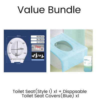 🚽💤 50% KORTING! Toiletbril met langzame sluiting – Geen geklap meer. Scharnieren met snelsluiting, eenvoudig te verwijderen. Geschikt voor U-, V- en O-vormen. Een rustgevende upgrade voor je badkamer! 🛁✅