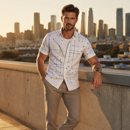 👔 Heren Relaxed Fit Overhemd met Knoopsluiting | Zomerse Stijl & Comfortabele Pasvorm | Maat S–5XL ☀️