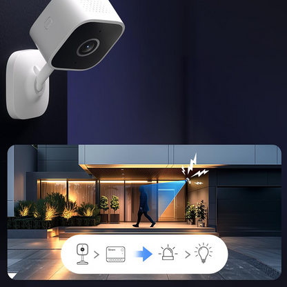 📷 Slimme AI-beveiligingscamera | 1080P-nachtzicht in kleur · Bewegingsdetectie · AI-mensdetectie · Tweeweg-audio | Binnen/buiten
