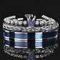 👑 50% KORTING! 💎 3-delige armbandenset voor heren met kroonmotief – Luxe uitstraling, duurzaam en veelzijdig – Perfect voor dagelijks gebruik en speciale gelegenheden ✨