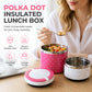 📢📢 50% KORTING🍱 Effen RVS geïsoleerde bentobox met handgreep – lekvrij, stapelbaar, houdt eten 1-2 uur op temperatuur, draagbaar en modern.