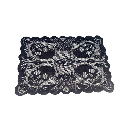 🎃TIJDELIJKE AANBIEDING: 50% KORTING! ⏰Set met tafelkleed en placemats met griezelige Halloween-motieven