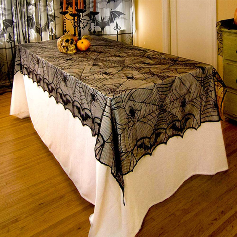 🎃TIJDELIJKE AANBIEDING: 50% KORTING! ⏰Set met tafelkleed en placemats met griezelige Halloween-motieven