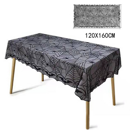 🎃TIJDELIJKE AANBIEDING: 50% KORTING! ⏰Set met tafelkleed en placemats met griezelige Halloween-motieven
