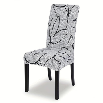 🛋️Universele stoelhoes van elastische stof met print – voor rugleuning en zitting, wasbaar en veelzijdig te gebruiken aan de eettafel en in de woonkamer 🪑