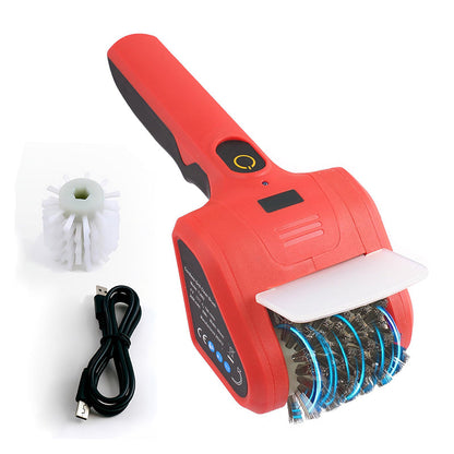 🧹 NU 50% KORTING! 🔥 Reiniger voor elektrische grills – roterende borstel met 700 tpm, snoerloos en verwisselbare opzetstukken 🥩