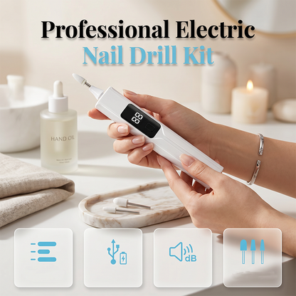 ⏳ Tijdelijke aanbieding ⏳ 💅 Professionele elektrische nagelvijlset – voor het verwijderen van eelt, inclusief verwisselbare opzetstukken & een slim led-display ✨