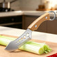 🎉2026 SALE – 16.000+ VERKOCHT!🥬 Multifunctioneel Groentensnijmes – Kamvormig Blad voor Perfecte Julienne, Vissenschubber & Kruidenstripper – 3-in-1 – Beukenhouten Handvat! ✨