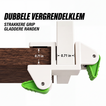 🔧 50 % KORTING! 📏 Houtbewerking: bevestigingsklem voor vulplanken – snelklemmechanisme, dubbelzijdige klemming en beschermende rubberen kussentjes – perfect voor het monteren van kasten 🏠