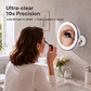💄 Make-upspiegel met 10x vergroting – LED-ringlamp & 360° verstelbaar voor make-up en huidverzorging
