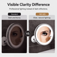 💄 Make-upspiegel met 10x vergroting – LED-ringlamp & 360° verstelbaar voor make-up en huidverzorging
