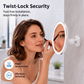💄 Make-upspiegel met 10x vergroting – LED-ringlamp & 360° verstelbaar voor make-up en huidverzorging
