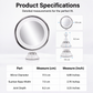💄 Make-upspiegel met 10x vergroting – LED-ringlamp & 360° verstelbaar voor make-up en huidverzorging