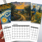 🎨 Kunstwandkalender 2027 – Op Van Gogh geïnspireerde bloemmotieven voor thuis en op kantoor