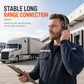 Draadloze Bluetooth-headset voor callcenters met ENC (omgevingsruisonderdrukking) en automatische koppeling, geschikt voor klantenservice en vrachtwagenchauffeurs