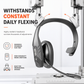 Draadloze Bluetooth-headset voor callcenters met ENC (omgevingsruisonderdrukking) en automatische koppeling, geschikt voor klantenservice en vrachtwagenchauffeurs