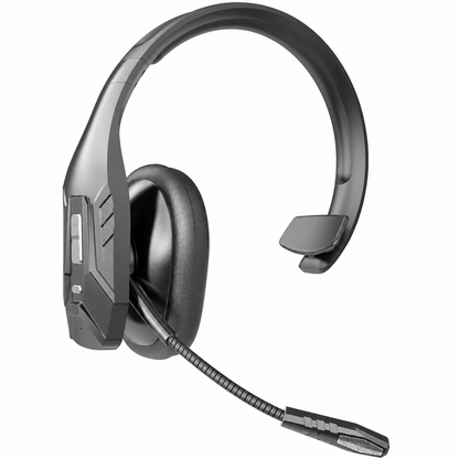 Draadloze Bluetooth-headset voor callcenters met ENC (omgevingsruisonderdrukking) en automatische koppeling, geschikt voor klantenservice en vrachtwagenchauffeurs