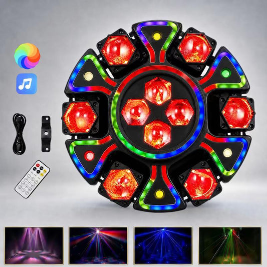 ⏳Tijdelijke aanbieding⏰Draaibare Bee-Eye RGBW-podiumlamp met afstandsbediening