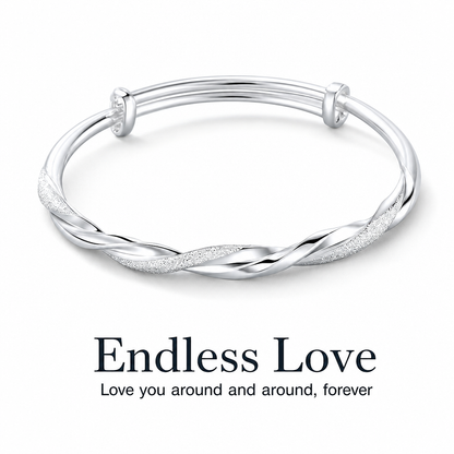 🌀 50 % KORTING ! 🌟 Eindeloze, in een Möbius-vorm gedraaide armband – soepel verstelbare sluiting & dubbel gestructureerde premiumglans 💫