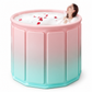 ✨50% KORTING🛀 Draagbaar opvouwbaar bad voor volwassenen – groot, extra dik, geïsoleerd bad met kussen en afvoerpijp