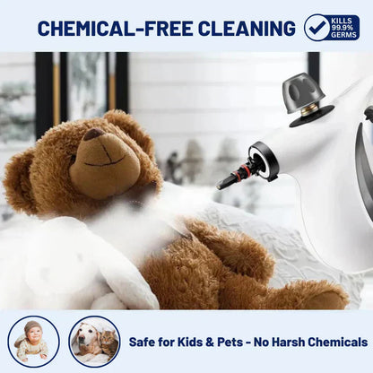 🧼 60% KORTING! 🚿 Handstoomreiniger – Drukverhogend, geschikt voor diverse oppervlakken & 12-delige set – Chemievrij, hygiënisch & grondige reiniging ✨